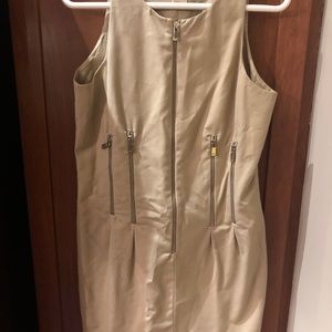 Michael Kors beige medium sleeveless dress